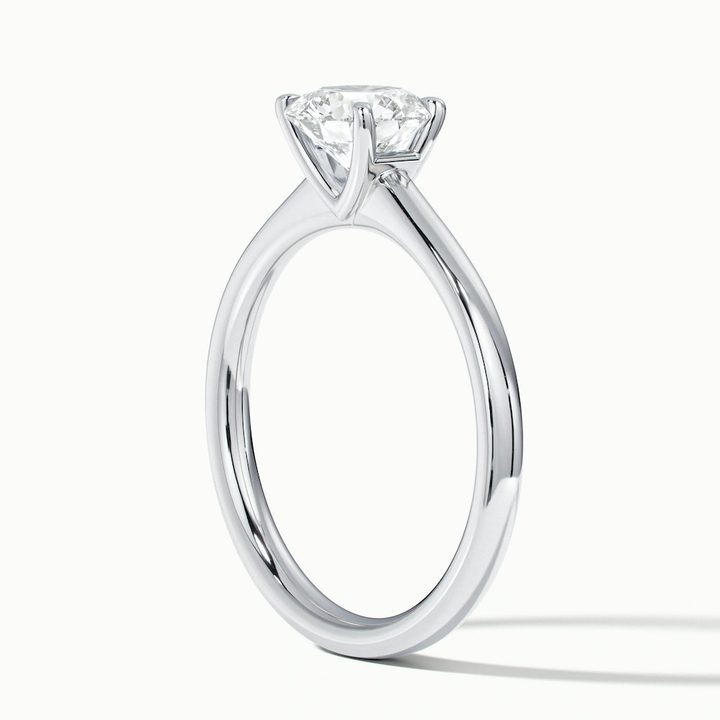 Ada 5 Carat Round Solitaire Lab Grown Engagement Ring in 10k White Gold