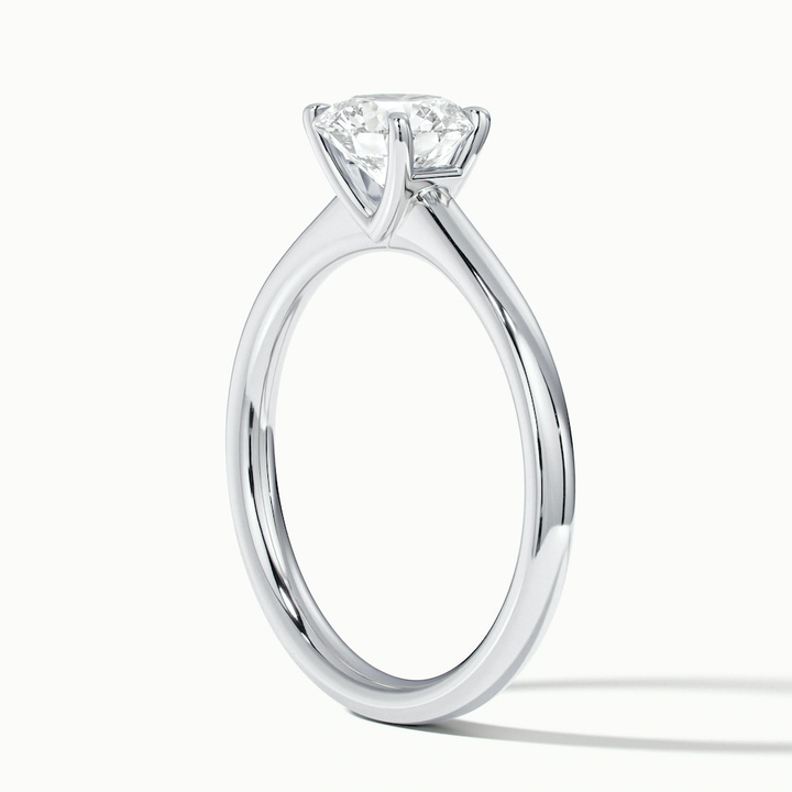 Ada 1.5 Carat Round Solitaire Lab Grown Engagement Ring in 10k White Gold