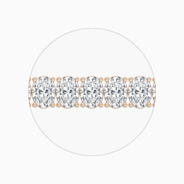 Sloane Oval Lab Grown Diamond Tennis Bracelet