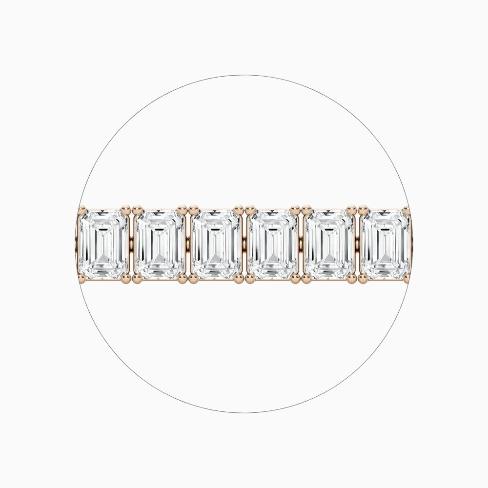 Brynn Emerald Cut Lab Grown Diamond Tennis Bracelet