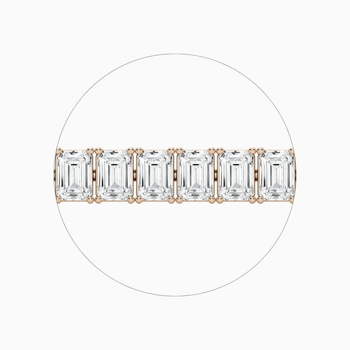Brynn Emerald Cut Lab Grown Diamond Tennis Bracelet