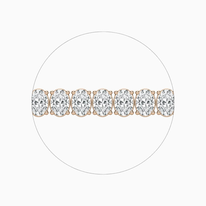 Carla Oval Cut Lab Grown Diamond Tennis Bracelet