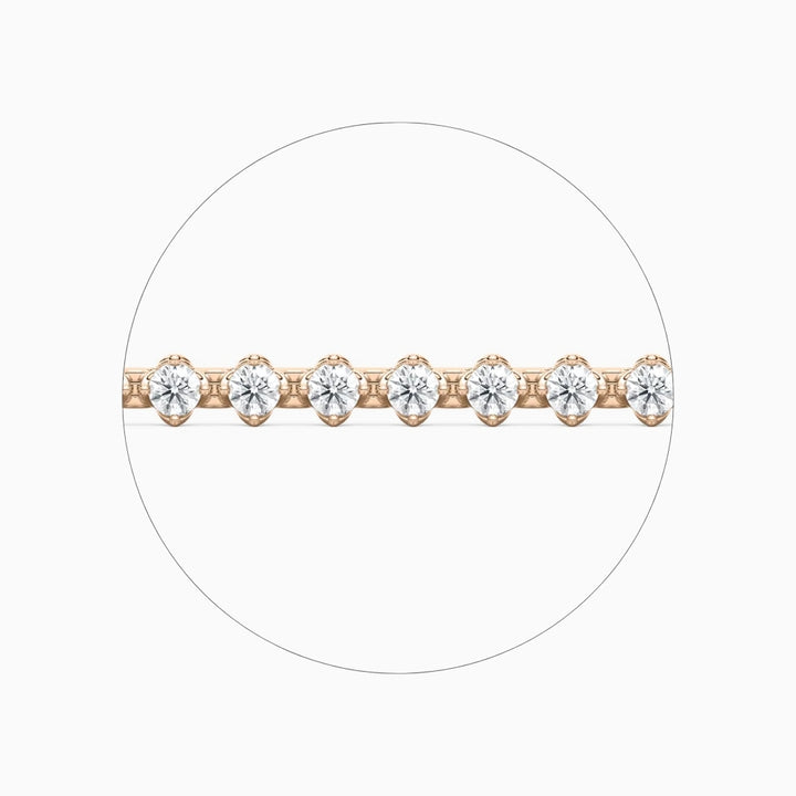 Casey Round Cut Lab Grown Diamond Tennis Bracelet