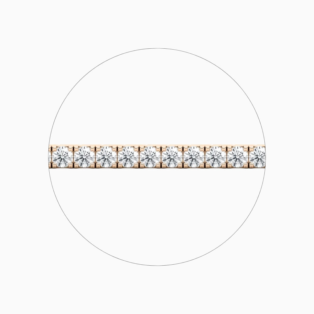 Callie Round Cut Lab Grown Diamond Tennis Bracelet
