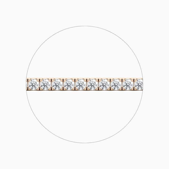 Callie Round Cut Lab Grown Diamond Tennis Bracelet