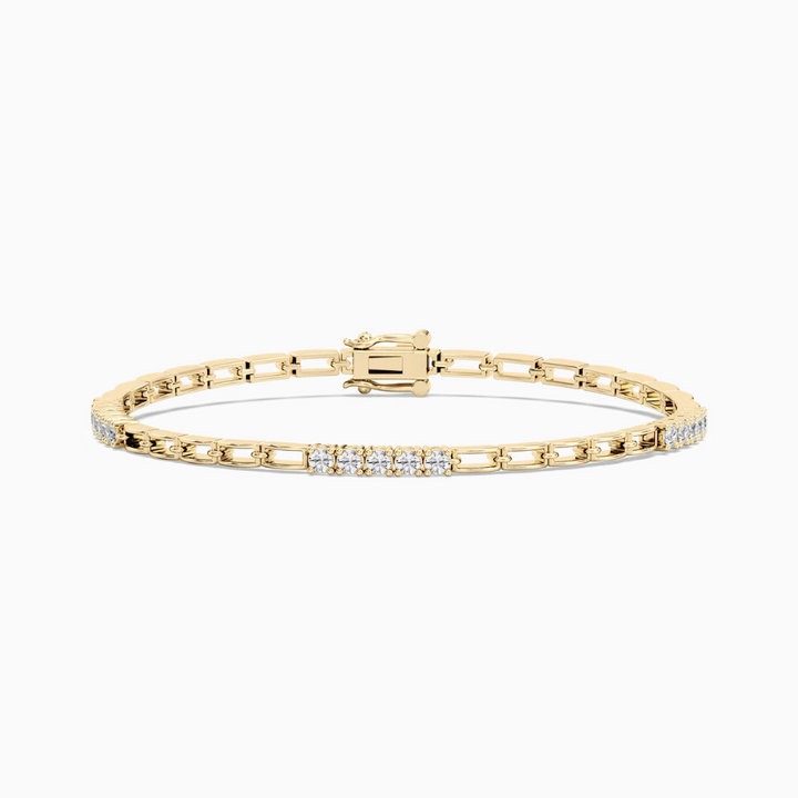Hailey Round Cut Lab Grown Diamond Tennis Bracelet
