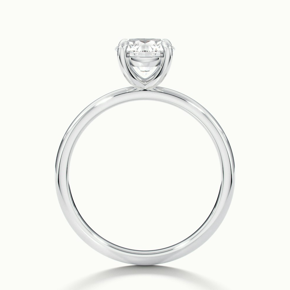 Grace 2.5 Carat Round Cut Solitaire Lab Grown Engagement Ring in Platinum