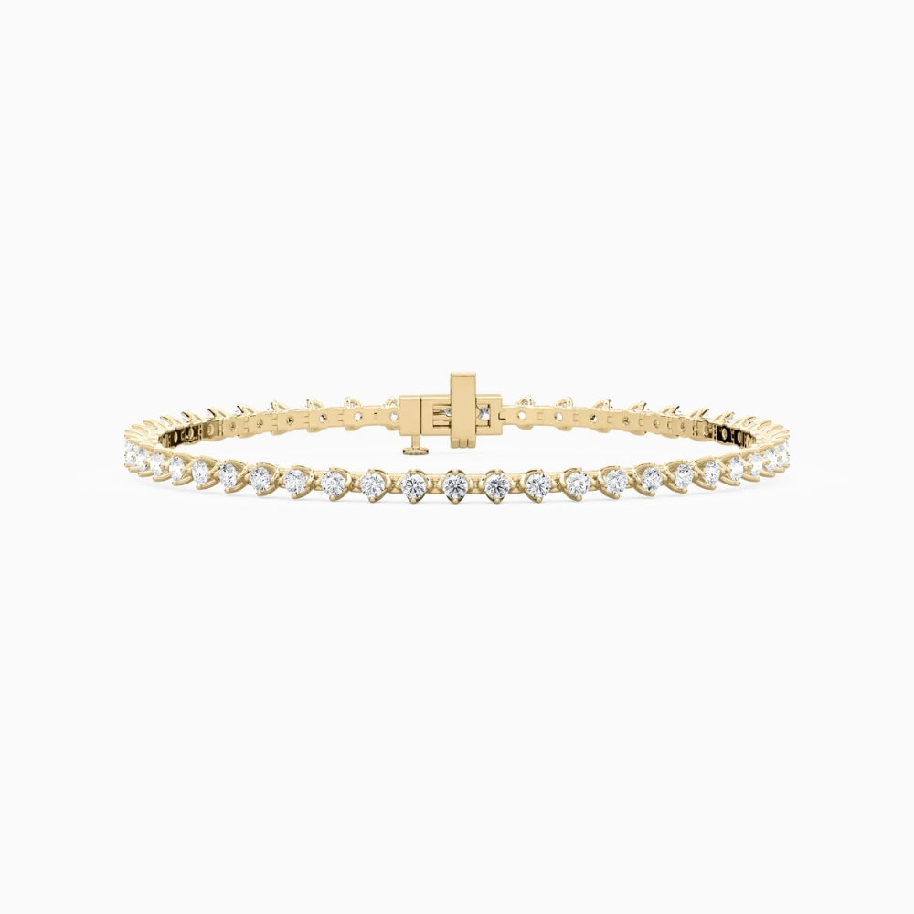 Casey Round Cut Lab Grown Diamond Tennis Bracelet