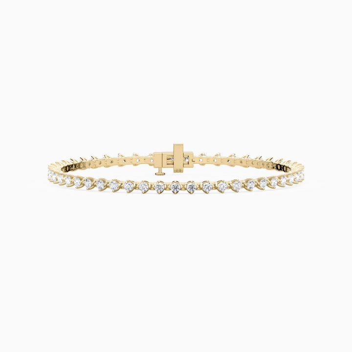 Casey Round Cut Lab Grown Diamond Tennis Bracelet