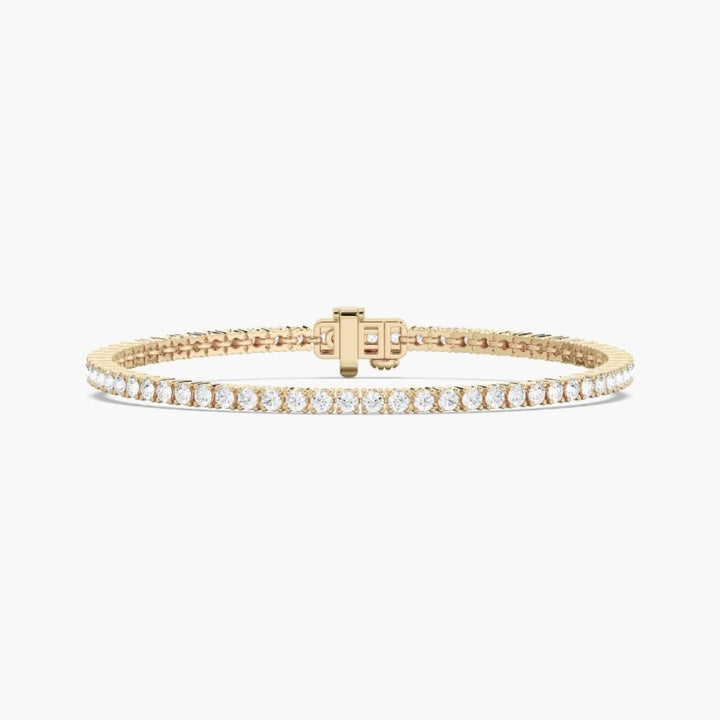 Nancy Round Cut Lab Grown Diamond Tennis Bracelet
