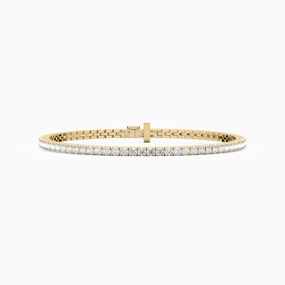 Callie Round Cut Lab Grown Diamond Tennis Bracelet