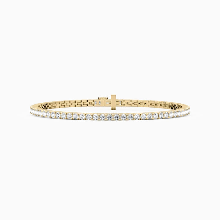 Callie Round Cut Lab Grown Diamond Tennis Bracelet