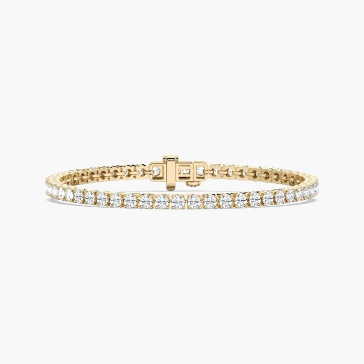 Reina Round Lab Grown Diamond Dazzling Tennis Bracelet