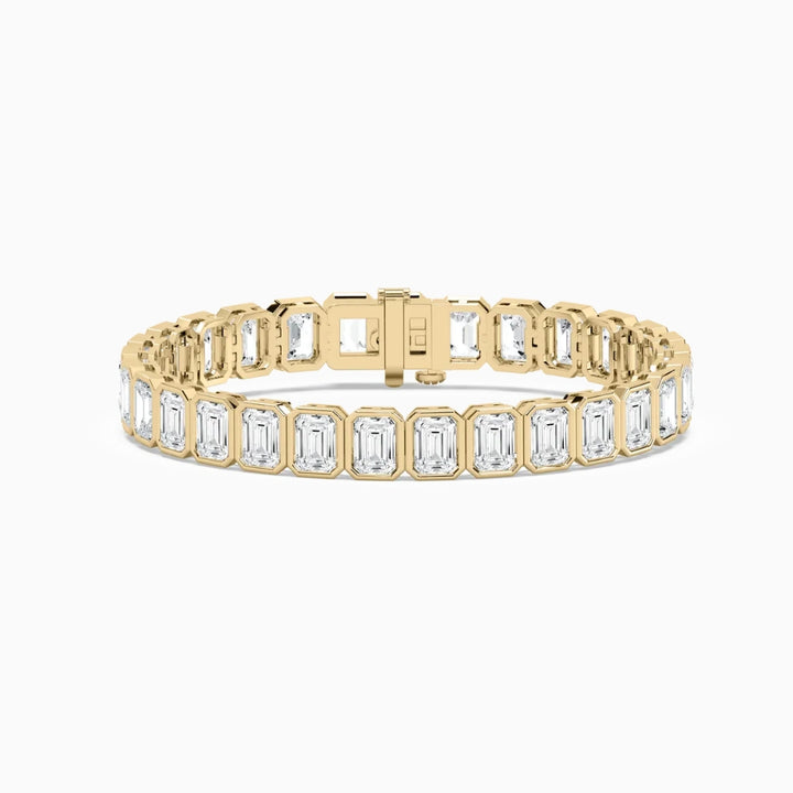 Aniya 29 Carat Emerald Cut Lab Grown Diamonds Tennis Bracelet