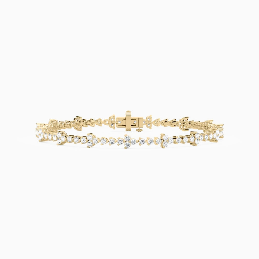 Fiona Classic Round Lab Grown Diamond Tennis Bracelet