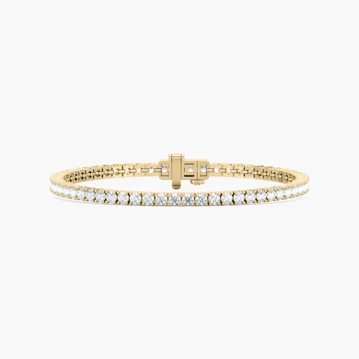 Quinn Round Cut Lab Grown Diamond Tennis Bracelet