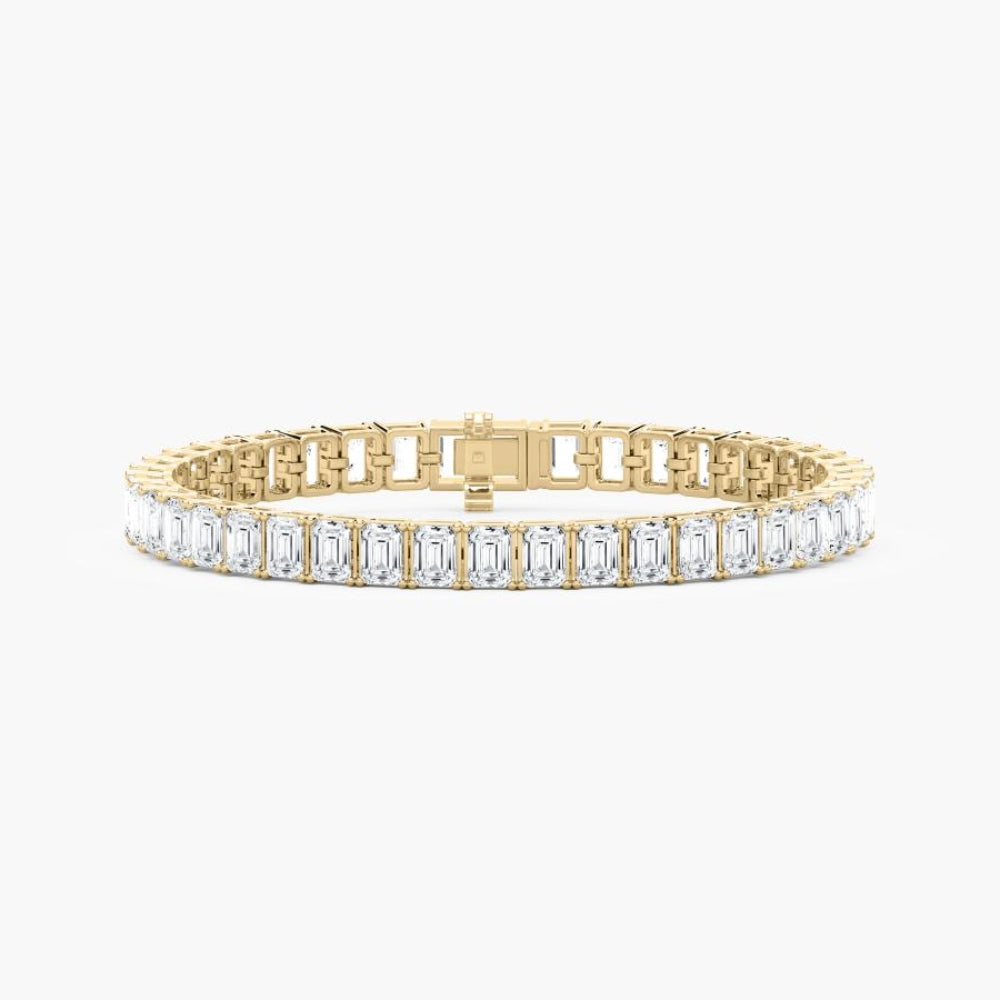 Sasha 22 Carat Emerald Cut Lab Grown Diamonds Tennis Bracelet