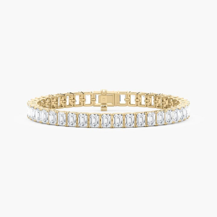 Sasha 22 Carat Emerald Cut Lab Grown Diamonds Tennis Bracelet