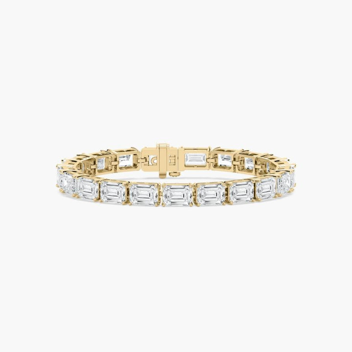 Ember 40 Carat Emerald Cut Lab Grown Diamonds Tennis Bracelet