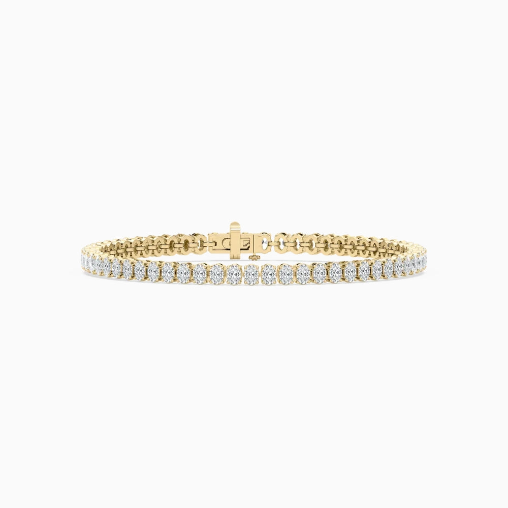 Carla Oval Cut Lab Grown Diamond Tennis Bracelet