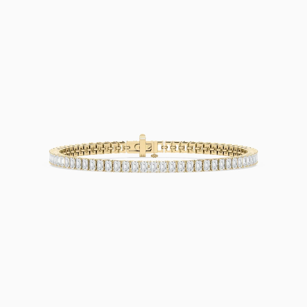 Brynn Emerald Cut Lab Grown Diamond Tennis Bracelet
