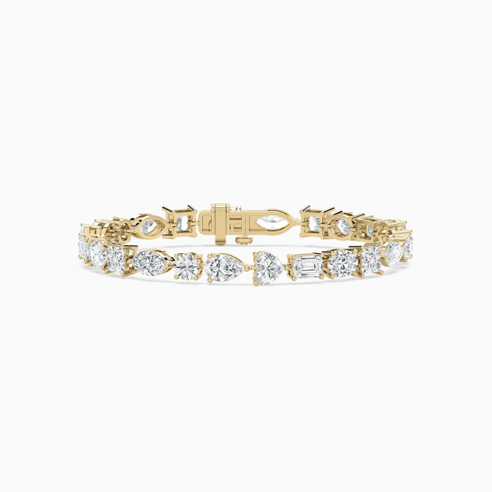 Becky Multi Shaped Lab Grown Diamond Tennis Bracelet