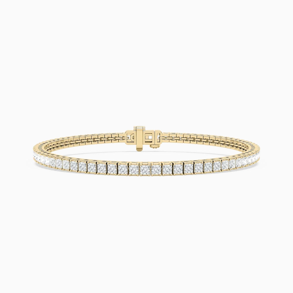 Breezy Princess Cut Lab Grown Diamond Tennis Bracelet