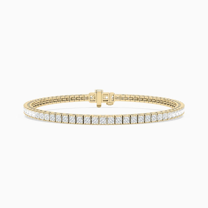 Breezy Princess Cut Lab Grown Diamond Tennis Bracelet