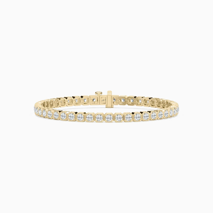 Angie Round Cut Lab Grown Diamond Tennis Bracelet