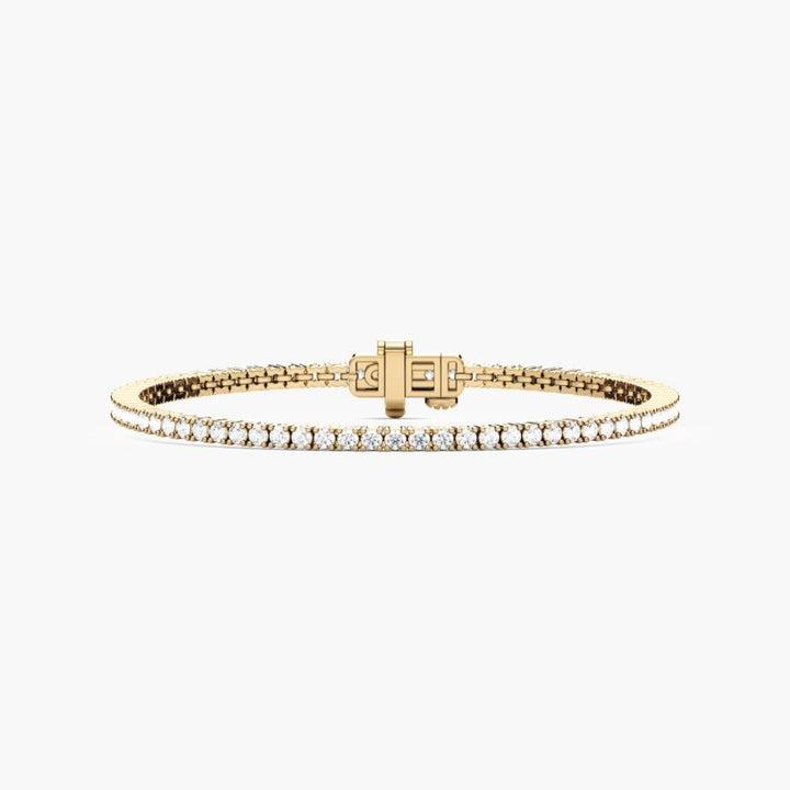 Maria Round Cut Lab Grown Diamond Sleek Tennis Bracelet