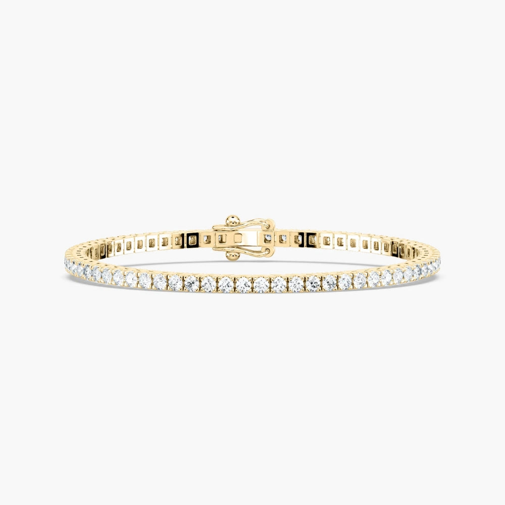 Riley Round Cut Lab Grown Diamond Tennis Bracelet