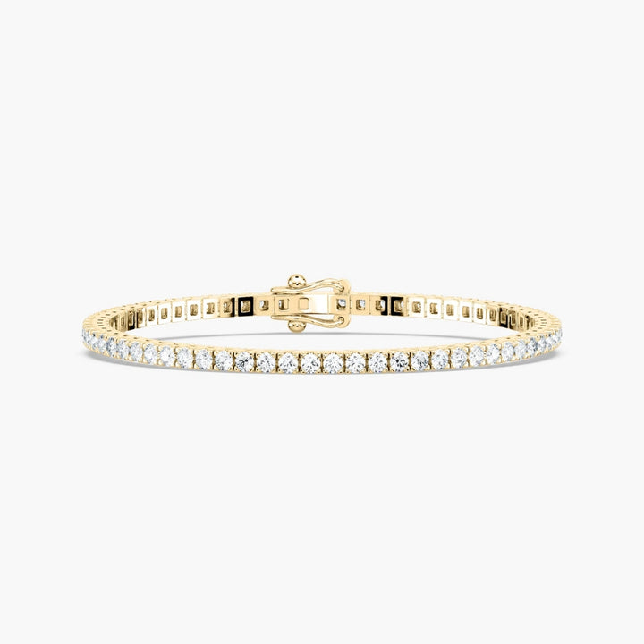 Riley Round Cut Lab Grown Diamond Tennis Bracelet