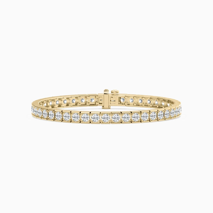 Clara Round Cut Lab Grown Diamond Gleaming Grid Bracelet