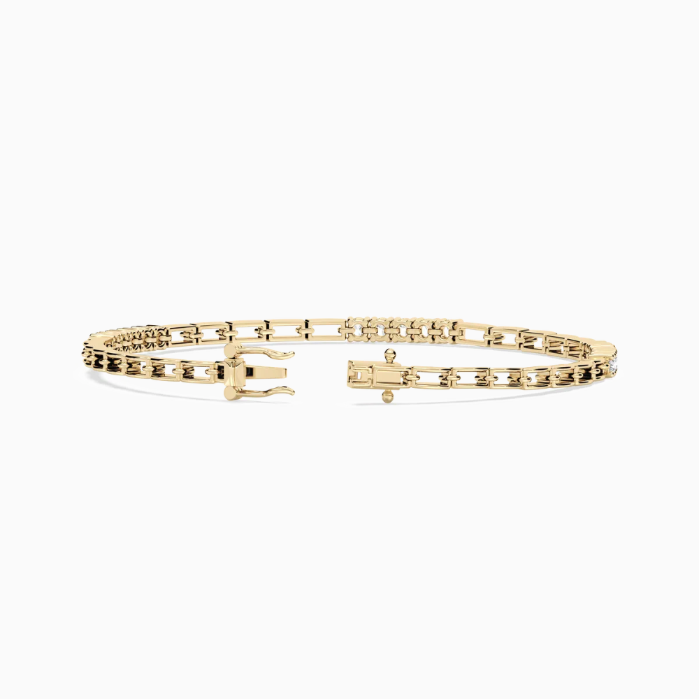 Hailey Round Cut Lab Grown Diamond Tennis Bracelet