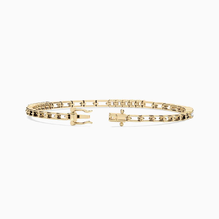 Hailey Round Cut Lab Grown Diamond Tennis Bracelet