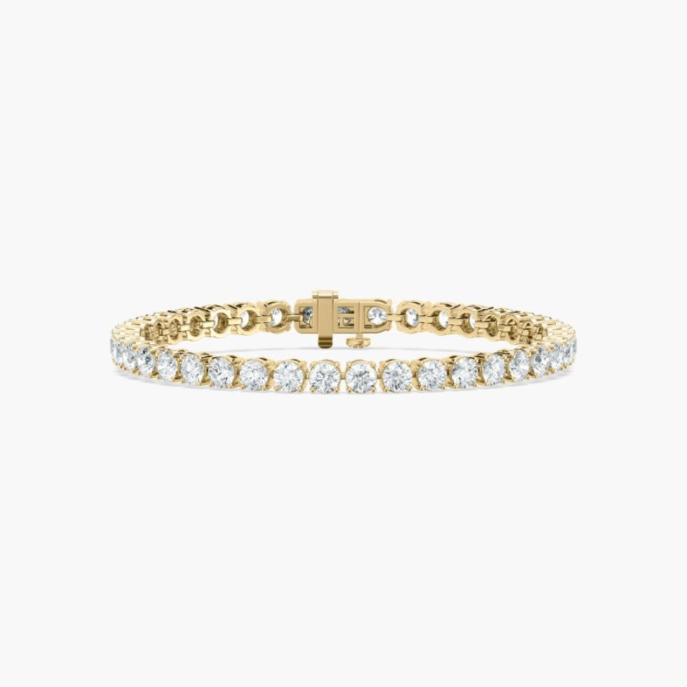 Lacey Round Cut Lab Grown Diamond Tennis Bracelet