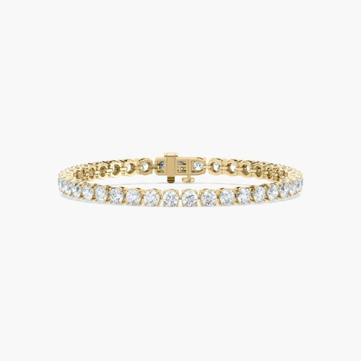 Lacey Round Cut Lab Grown Diamond Tennis Bracelet