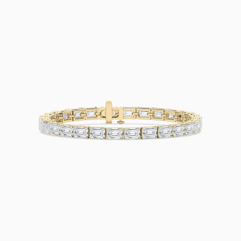 Tanya Emerald Cut Lab Grown Diamond Tennis Bracelet