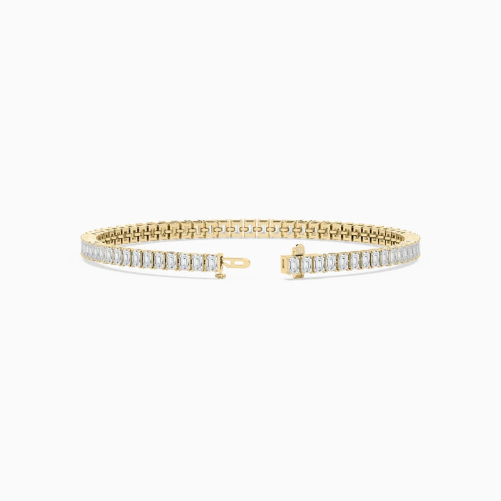 Brynn Emerald Cut Lab Grown Diamond Tennis Bracelet