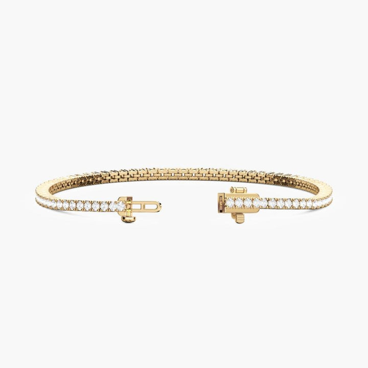 Maria Round Cut Lab Grown Diamond Sleek Tennis Bracelet