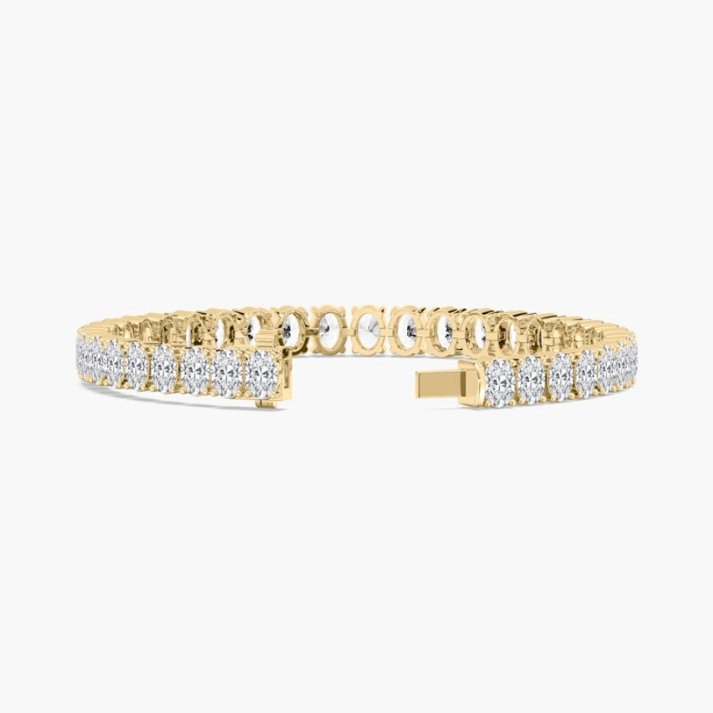 Sloane Oval Lab Grown Diamond Tennis Bracelet