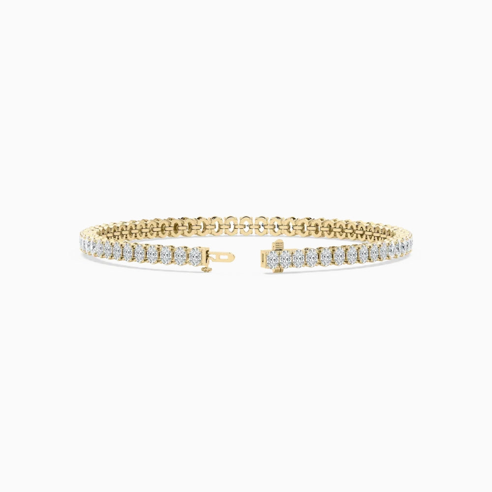 Carla Oval Cut Lab Grown Diamond Tennis Bracelet