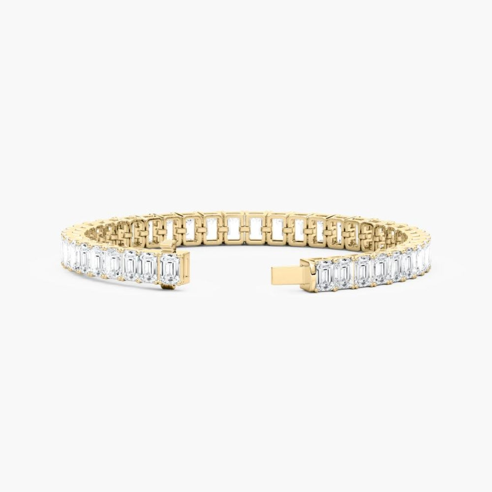 Sasha 22 Carat Emerald Cut Lab Grown Diamonds Tennis Bracelet