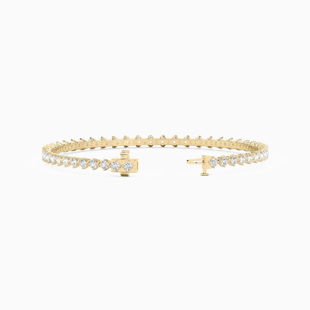Casey Round Cut Lab Grown Diamond Tennis Bracelet