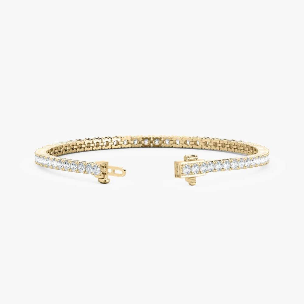 Quinn Round Cut Lab Grown Diamond Tennis Bracelet