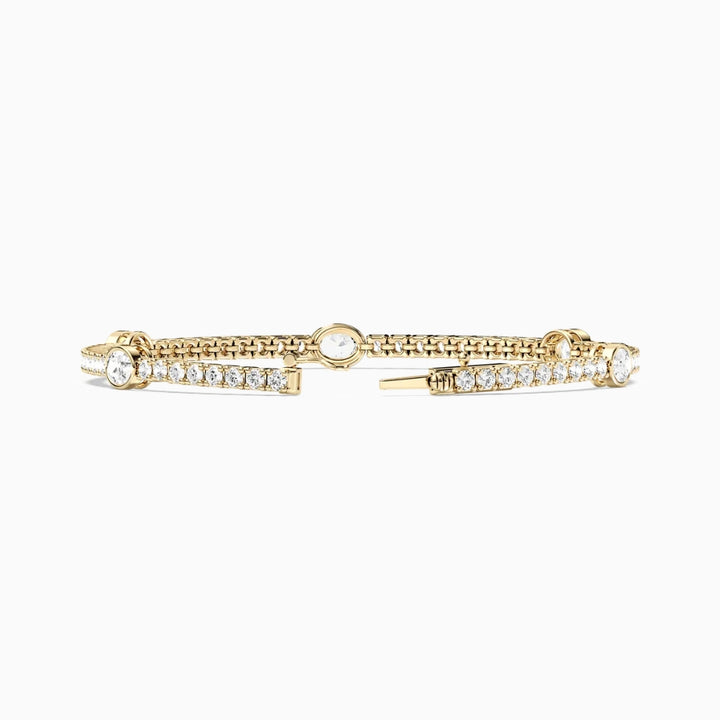 Grace Oval And Round Cut Lab Grown Diamond Tennis Bracelet