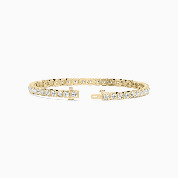 Angie Round Cut Lab Grown Diamond Tennis Bracelet