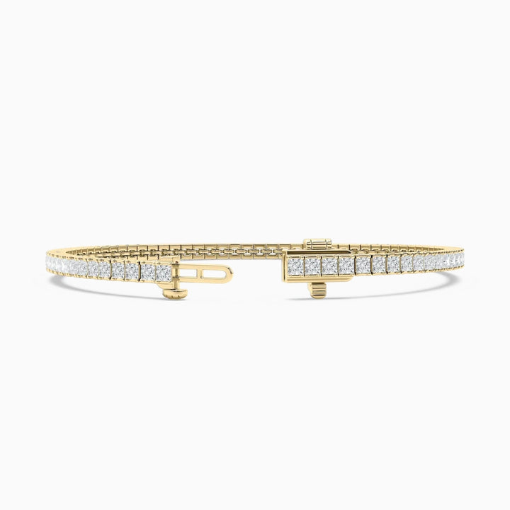Breezy Princess Cut Lab Grown Diamond Tennis Bracelet