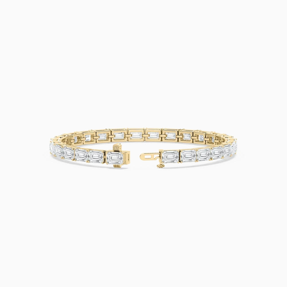Tanya Emerald Cut Lab Grown Diamond Tennis Bracelet