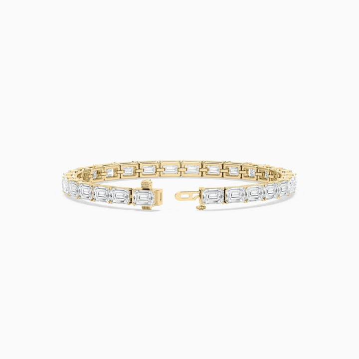 Tanya Emerald Cut Lab Grown Diamond Tennis Bracelet